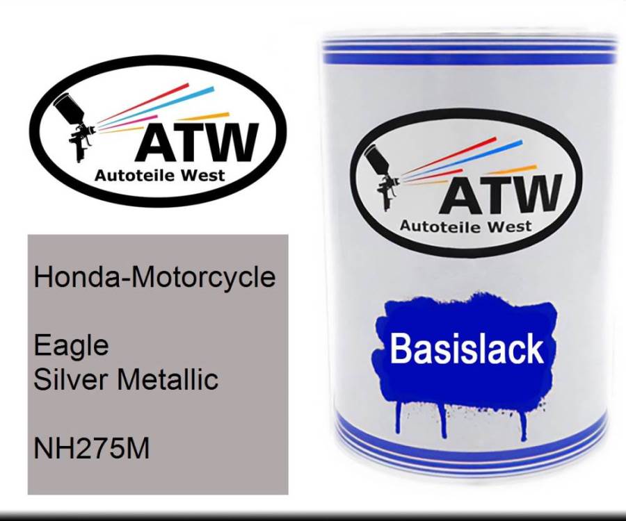 Honda-Motorcycle, Eagle Silver Metallic, NH275M: 500ml Lackdose, von ATW Autoteile West.